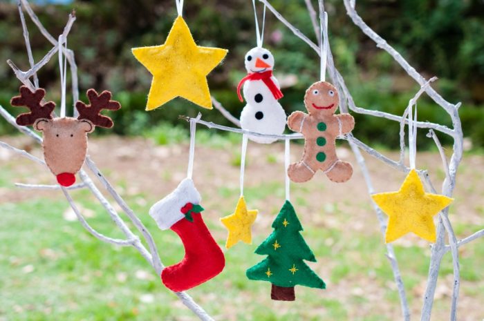 Felt Christmas Decorations Set - Image 2