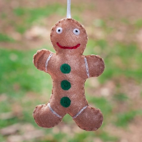 Felt Gingerbread Man Decoration