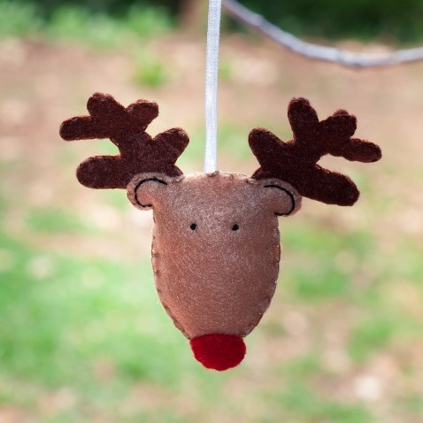Felt Reindeer Christmas Decoration