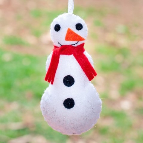Felt Snowman Christmas Decoration
