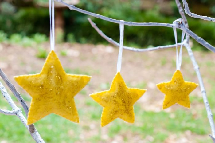 Felt Stars Christmas Decorations