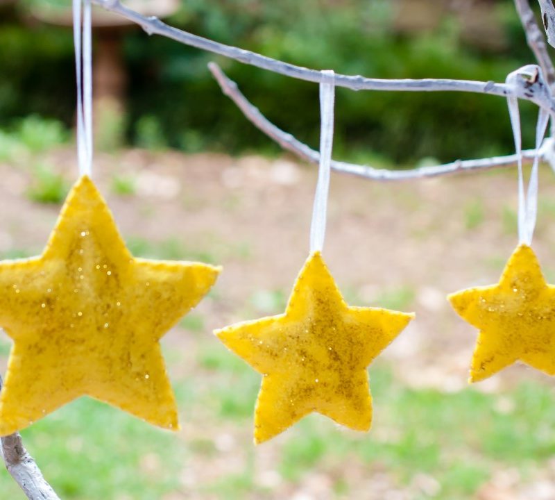 Felt Stars Christmas Decorations