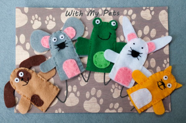 Pet Animals Finger Puppets